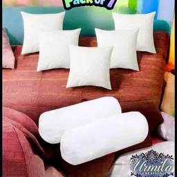 urmila creation 2 Bolester 5 Cushion Microfibre Stripes Bolster Pack of 7 image 1