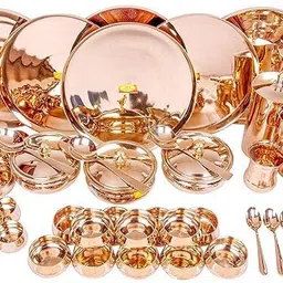 rammetals Bronze Pure Bronze | Kansa Thali Dinner Set Big Dinner Set-picture-26