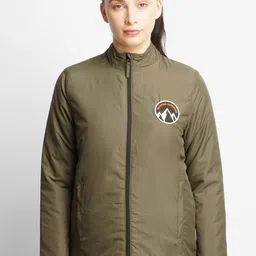 Wildcraft Women Olive Green Lightweight Outdoor Sporty Jacket-image-27