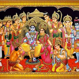 jog craft ram darbar, ram family , ram parivar photo frame Religious Frame-picture-25