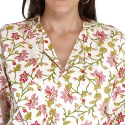 ratnabansi Cotton Printed Coat For Women image 5