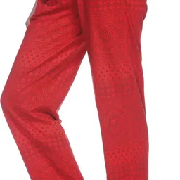 weboasis Women Printed Red Track Pants image 4
