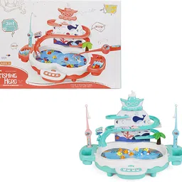 youreka Fishing Hero Multifunctional Fishing Toys3in1 Fishing & SlideGreen Educational Board Games-picture-41