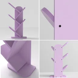 dwellit 4 Tier Book Shelf Free Standing Open Book Stand Use Home Office Space Saving Engineered Wood Open Book Shelf image 5