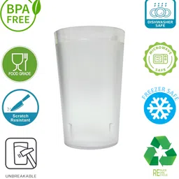 polychef (Pack of 6) PC300ML Glass Set Water/Juice Glass image 5