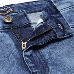 the indian garage co. Men Slim Mid Rise Blue Jeans image 5