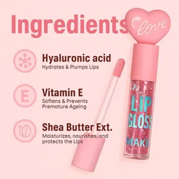 rehanza Pink Lip Gloss – Long-Lasting Moisturizing Glossy Finish, Non-Sticky, Waterproof image 3