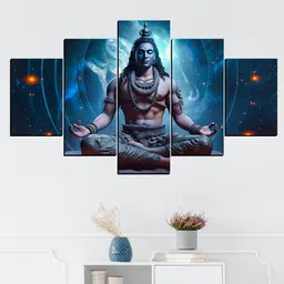 sndart Lord Shiva Wall Decor Gift Items For Home Decor Pack of 5-picture-36