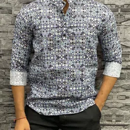 manisha Men Printed Cotton Blend Straight Kurta image 2