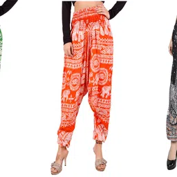 narnari Printed Rayon Women Harem Pants-picture-30