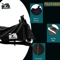 oroma Waterproof Two Wheeler Cover for Royal Enfield image 3