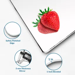 plantex Rectangle Shape Mirror for Wash Basin/Mirror for Wall/Bedroom - (18 x 24 inch) Bathroom Mirror image 5