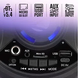 SOUTHTECH Premium Puspa TWS UPTO 12 hours play time with Remote, 40 W Bluetooth Party Speaker image 2