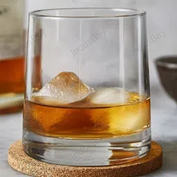 indusbay (Pack of 4) Whisky Juice Glass Premium Tumbler Glasses for Water, Cocktails & Beverages Glass Set Whisky Glass image 5