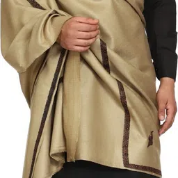 KASHMIRI TREND Wool Solid, Striped Men Shawl image 5
