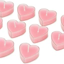 parkash candles ARM - 81 PINK - ROSE Heart T LIGHT Candle-picture-22