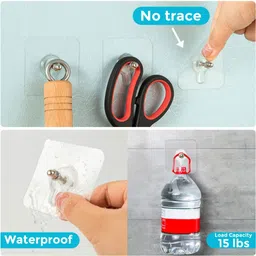 zulaxy Adhesive Screw Nail Hooks Hooks for Wall Without Drilling Heavy Duty Strong Hook 10 image 3