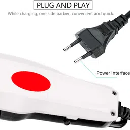 QGS New Heavy Duty HD Salon Use High Quality Low Sound Hair Clipper Beard Moustache Trimmer 0 min Runtime 10 Length Settings image 2