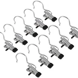 Hanging Hooks with Clips Multi-Functional Boot Hanger Cloth Hanger Stainless Steel Cloth Clips-image-93