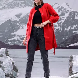 kotty Women Solid Single Breasted Casual Blazer image 1