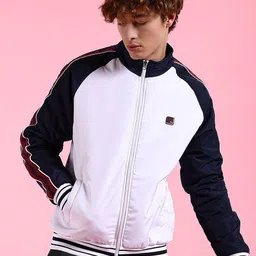 the indian garage co. Men Colorblock Bomber Jacket-picture-33