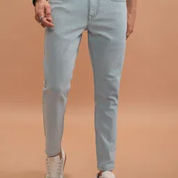 highlander Men Tapered Fit Mid Rise Blue Jeans image 1
