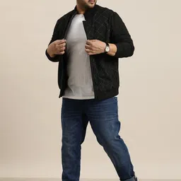 sztori Men Full Sleeve Checkered Sweatshirt image 4