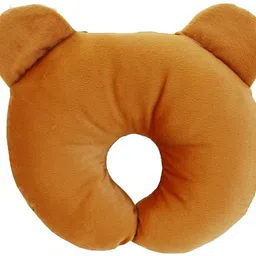 omsurajiya Microfibre Baby Pillow Pack of 1 Animals BABY SEED PILLOW, Pillow for Newborn Baby-Round Head Shaping Pillow, 0-12 Months image 2