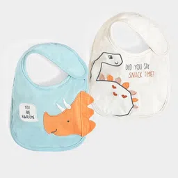 mi arcus Cotton Printed Toddler Bibs for Baby Pack of 2 image 1