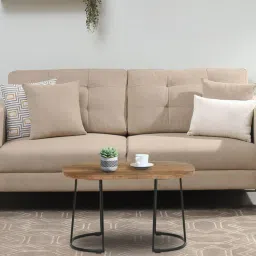 woodsworth from pepperfry Aversa Metal Coffee Table In Natural Finish-picture-29