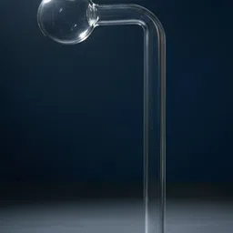 wishingbell natural 6 inch Bend Glass Oil Burner Pipe Transparent (Pack of 4) Borosilicate Glass Inside Fitting Hookah Mouth Tip image 3