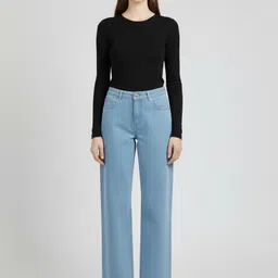 hayler Women Straight Fit Mid Rise Light Blue Jeans image 5