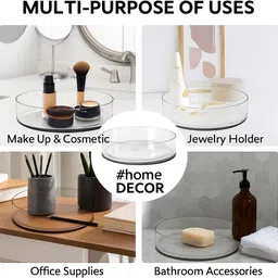 shobhana enterprises Glass THALI/Decorative Plates/Decorative THALI/Glass Plates (8") Glass Vase image 2