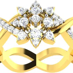 avsar AVR358YB Avsar Real Gold 14K RING 14kt Cubic Zirconia Yellow Gold ring-picture-20