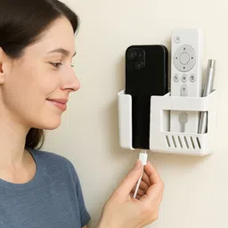 SMARTCART ENTERPRISE 1 Wall Organizer / Mobile Stand (White) Mobile Holder image 2