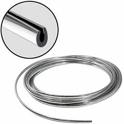 prtek Car and Bike Edge Guard Protector for Door and EdgesChrome Silver) 0009 Car Beading Roll For Bumper, Window, Grill and Garnish Cover image 3