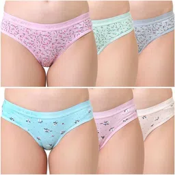 saadbtrader Pack of 3 Women Hipster Multicolor Panty-picture-17
