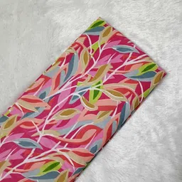 lortinz Unstitched Cotton Blend Gown/Anarkali Kurta & Bottom Material Printed-picture-44