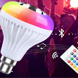 LUTENET Bluetooth LED Music Bulb Colorful Lamp WITH Speaker Music Player Remote Control Smart Bulb image 2