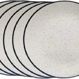 volcraft Premium Ceramic Hand Made White Matte Quarter Plate | Size 7 inch | Microwave Safe, Oven Safe |Set of 6 Quarter Plate-picture-38
