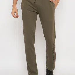 duke Men Solid Green Track Pants-picture-10