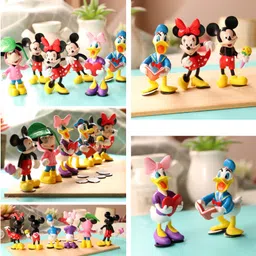 spiaty 6 Types of Mickey Mouse and Donald Duck as a Toy and Showpiece Decorative Showpiece - 8 cm image 2
