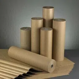 bungbee Kraft Paper Roll with increased Stiffness Plain 24 inches x 10 mtr 180 gsm Craft paper image 2