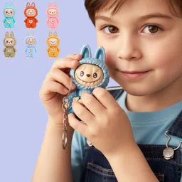 Cute Labubu Keychain with Metal Ring for Bag, Purse, and Backpack-image-10