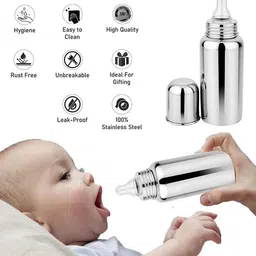 claoberry 300 ml Stainless Steel Flask image 5
