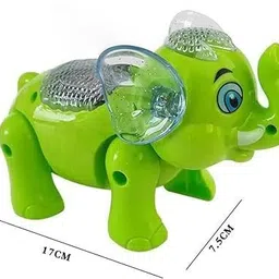 3 jokers Funny Clever Walking Elephant Toy Battery Operated for Kids (Random Color) image 2