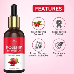 intimify Rosehip Essential Oil, For Hair care, Wrinkles, Fine Lines, Scars, Stretch Marks image 3