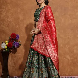 a to z cart Self Design Semi Stitched Lehenga Choli image 3