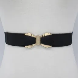 killfe Women Casual Black Fabric Belt image 1