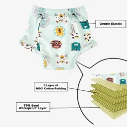 snugkins Babies' Reusable Cloth Diapers Potty Training Pants Pack Of 5 (Size-3, 3-4years) image 3